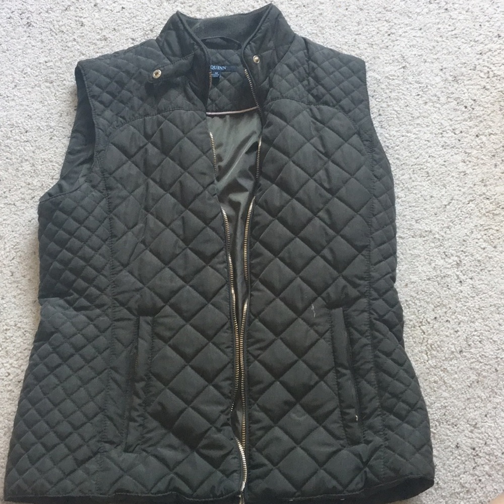 pink green vest
